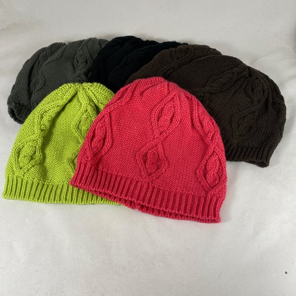 NEW Knitted Chunky Beanie Hat assorted colors (Pack of 8) Unisex - Picture 1 of 7